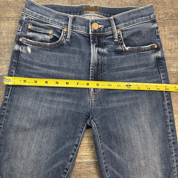 Mother Jeans Women's 26 Insider Crop Step Chew Distressed Dancing On The Coals - Picture 16 of 16